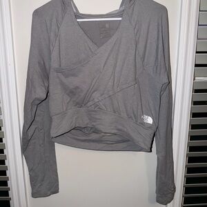The North Face Women's Gray Wrap Sweatshirt